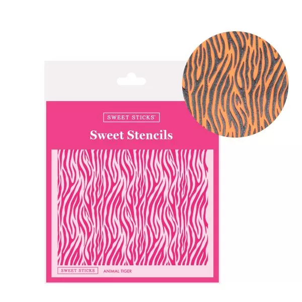 Sweet Sticks Animal Tiger Stencil